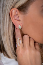 Load image into Gallery viewer, Lucia Geometric Diamond Huggie Earring