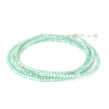 Load image into Gallery viewer, Amazonite Beaded Wrap Bracelet