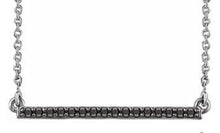 Load image into Gallery viewer, 14K Gold Diamond Bar Necklace