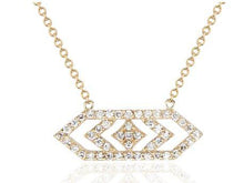Load image into Gallery viewer, Gianna Medium Chevron Diamond Pendant
