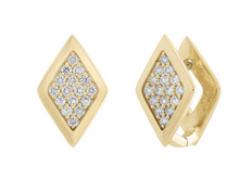 Load image into Gallery viewer, Lucia Geometric Diamond Huggie Earring