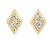 Load image into Gallery viewer, Lucia Geometric Diamond Huggie Earring