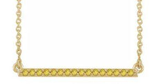 Load image into Gallery viewer, 14K Gold Diamond Bar Necklace