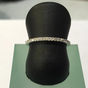 18k White Gold Diamond Eternity Band - from Holsten Jewelers