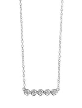 Load image into Gallery viewer, Silver 5 Bezel Set Cz Pendant - from Holsten Jewelers
