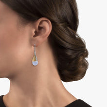 Load image into Gallery viewer, Michael Aram Sterling Silver and 18k Yellow Gold Butterfly Gingko Leaf Drop Earrings - from Holsten Jewelers
