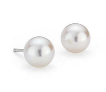 Load image into Gallery viewer, 5-5.5mm Cultured Pearl Stud Earrings
