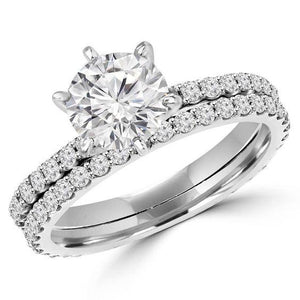 Round Diamond Solitaire Engagement Ring with Eternity Shank - from Holsten Jewelers