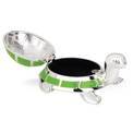 Load image into Gallery viewer, Silver Plate Jungle Parade Turtle Tooth Fairy Box
