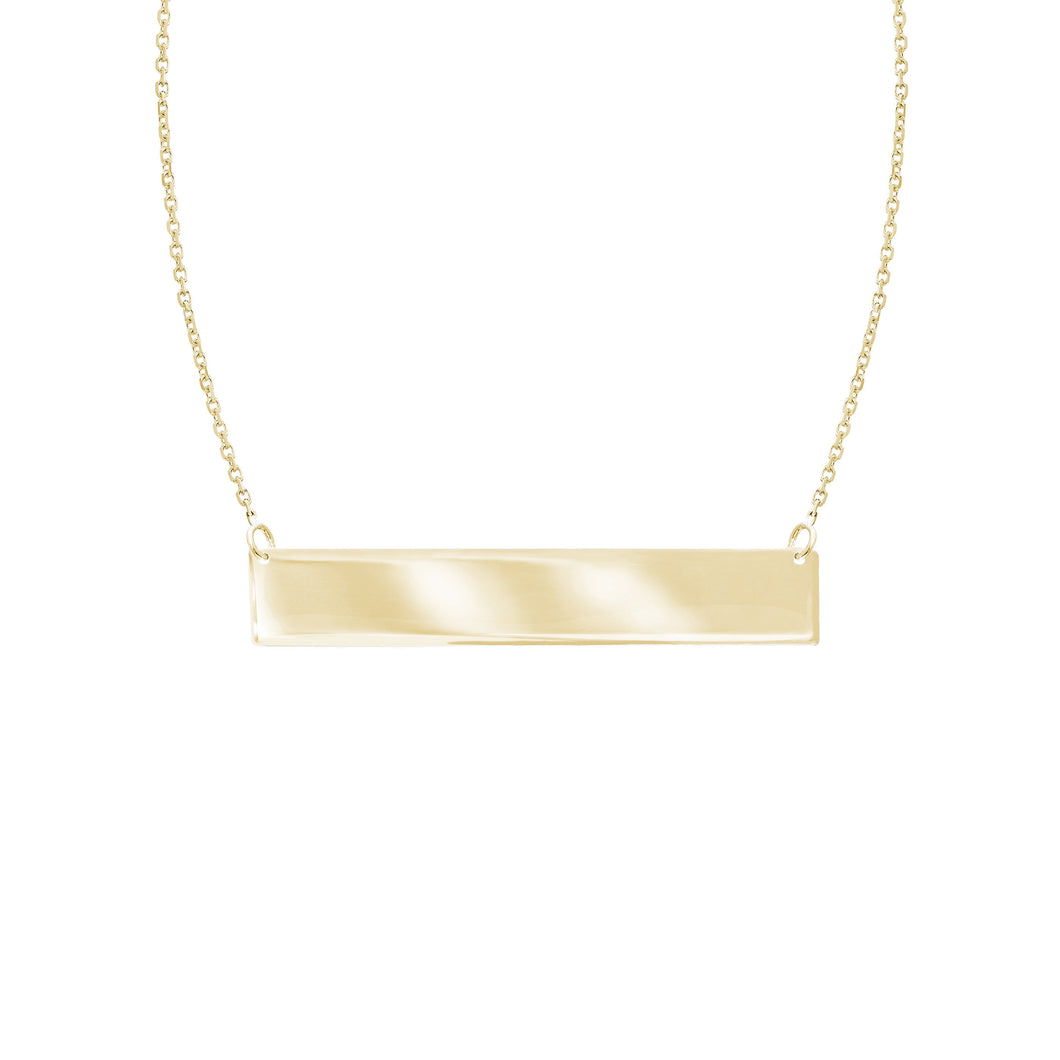14k Mini Bar Necklace