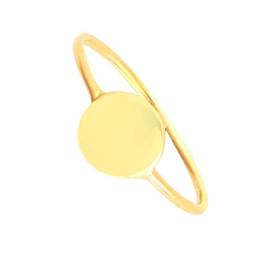 14k Disc Wire Ring Ring