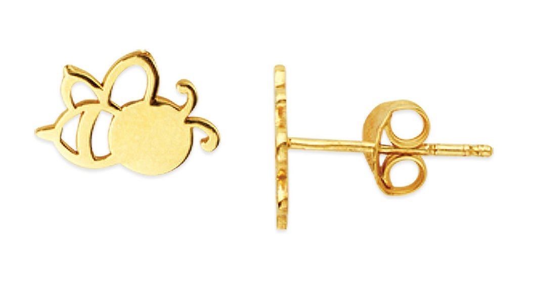 14k Bee Stud Earrings