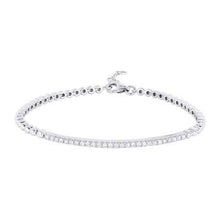 Load image into Gallery viewer, 14k  Gold Diamond Bar On Beaded Chain Bracelet
