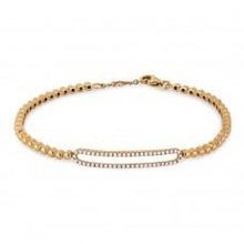 Load image into Gallery viewer, 14k White Gold Open Diamond Bar Bracelet
