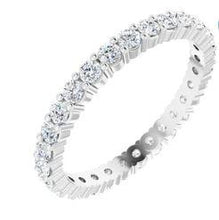 Load image into Gallery viewer, 14k White Gold Diamond Eternity Band
