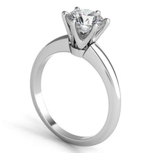 Load image into Gallery viewer, Platinum  Solitaire Mounting with Knife Edge(center stone not included) - from Holsten Jewelers
