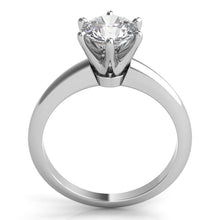 Load image into Gallery viewer, Platinum  Solitaire Mounting with Knife Edge(center stone not included) - from Holsten Jewelers
