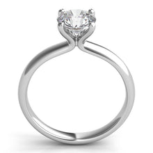 Load image into Gallery viewer, Platinum Solitaire Engagement Ring Mounting(center stone not included) - from Holsten Jewelers
