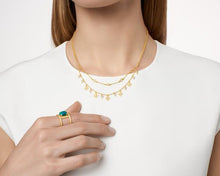 Load image into Gallery viewer, Frieda Rothman Sterling Silver Gold Plated Harmony Double Strand Short Necklace - from Holsten Jewelers
