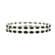 Load image into Gallery viewer, Frieda Rothman Sterling Silver Industrial Finish Pave Hinge Bracelet - from Holsten Jewelers
