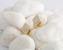 Load image into Gallery viewer, Lucia Geometric Diamond Huggie Earring
