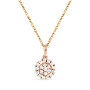 14k  Gold Diamond Clover Pendant