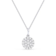 Load image into Gallery viewer, 14k  Gold Diamond Clover Pendant
