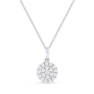 14k  Gold Diamond Clover Pendant