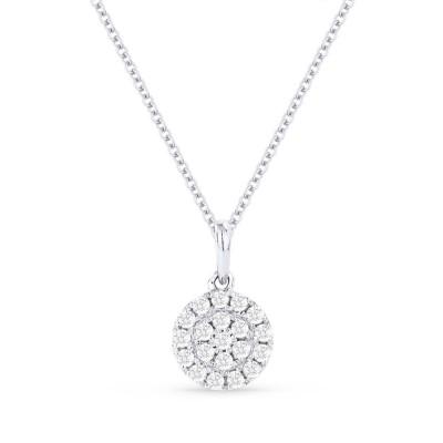 14k  Gold Diamond Clover Pendant