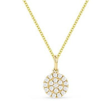 Load image into Gallery viewer, 14k  Gold Diamond Clover Pendant
