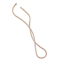 Load image into Gallery viewer, 14k Gold Diamond Riviera Necklace
