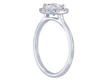 Load image into Gallery viewer, 14k White Gold Diamond Halo  Engagement Ring(center stone not included) - from Holsten Jewelers
