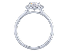 Load image into Gallery viewer, 14k White Gold Diamond Halo  Engagement Ring(center stone not included) - from Holsten Jewelers

