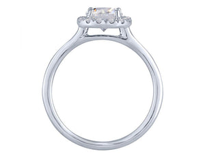 14k White Gold Diamond Halo  Engagement Ring(center stone not included) - from Holsten Jewelers