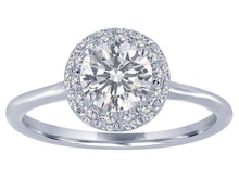Load image into Gallery viewer, 14k White Gold Diamond Halo  Engagement Ring(center stone not included) - from Holsten Jewelers
