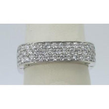 Load image into Gallery viewer, 14k Yellow Gold Three Row Diamond Ring
