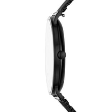 Load image into Gallery viewer, Hagen Slim Mother-of-Pearl Black Steel-Mesh Watch - from Holsten Jewelers
