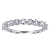 Load image into Gallery viewer, 14k Beaded Bezel Wedding Band
