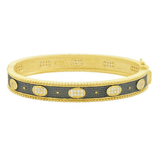 Load image into Gallery viewer, Frieda Rothman Stack This! Oval Eternity Hinged Bangle - from Holsten Jewelers

