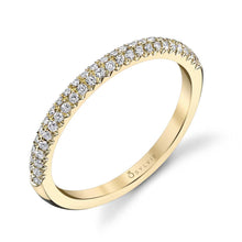 Load image into Gallery viewer, 14k White Gold Arielle Double Row Diamond Wedding Band
