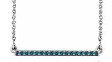 Load image into Gallery viewer, 14K Gold Diamond Bar Necklace
