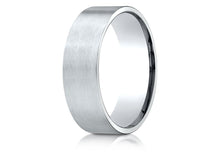 Load image into Gallery viewer, 14k White Gold 7mm Comfort-Fit Satin Finish Wedding Band - from Holsten Jewelers
