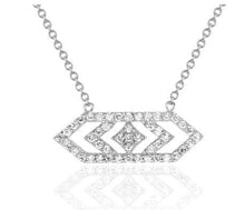 Load image into Gallery viewer, Gianna Medium Chevron Diamond Pendant
