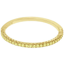 Load image into Gallery viewer, 18k Yellow Gold Yellow Diamond Stackable Ring - from Holsten Jewelers
