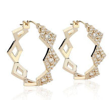Load image into Gallery viewer, Lucia Diamond Pave Hoops
