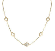 Load image into Gallery viewer, Lucia 5 Station Necklace with Diamonds
