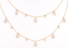 Load image into Gallery viewer, 14k Yellow Gold Rosecut Sapphire And Diamond Necklace
