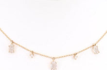 Load image into Gallery viewer, 14k Yellow Gold Rosecut Sapphire And Diamond Necklace

