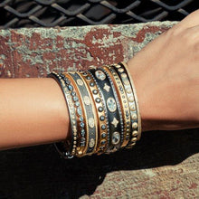 Load image into Gallery viewer, Frieda Rothman Stack This! Oval Eternity Hinged Bangle - from Holsten Jewelers
