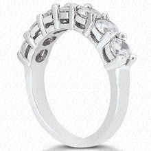 Load image into Gallery viewer, 14kt White Gold Shared Prong Diamond Wedding Band - from Holsten Jewelers
